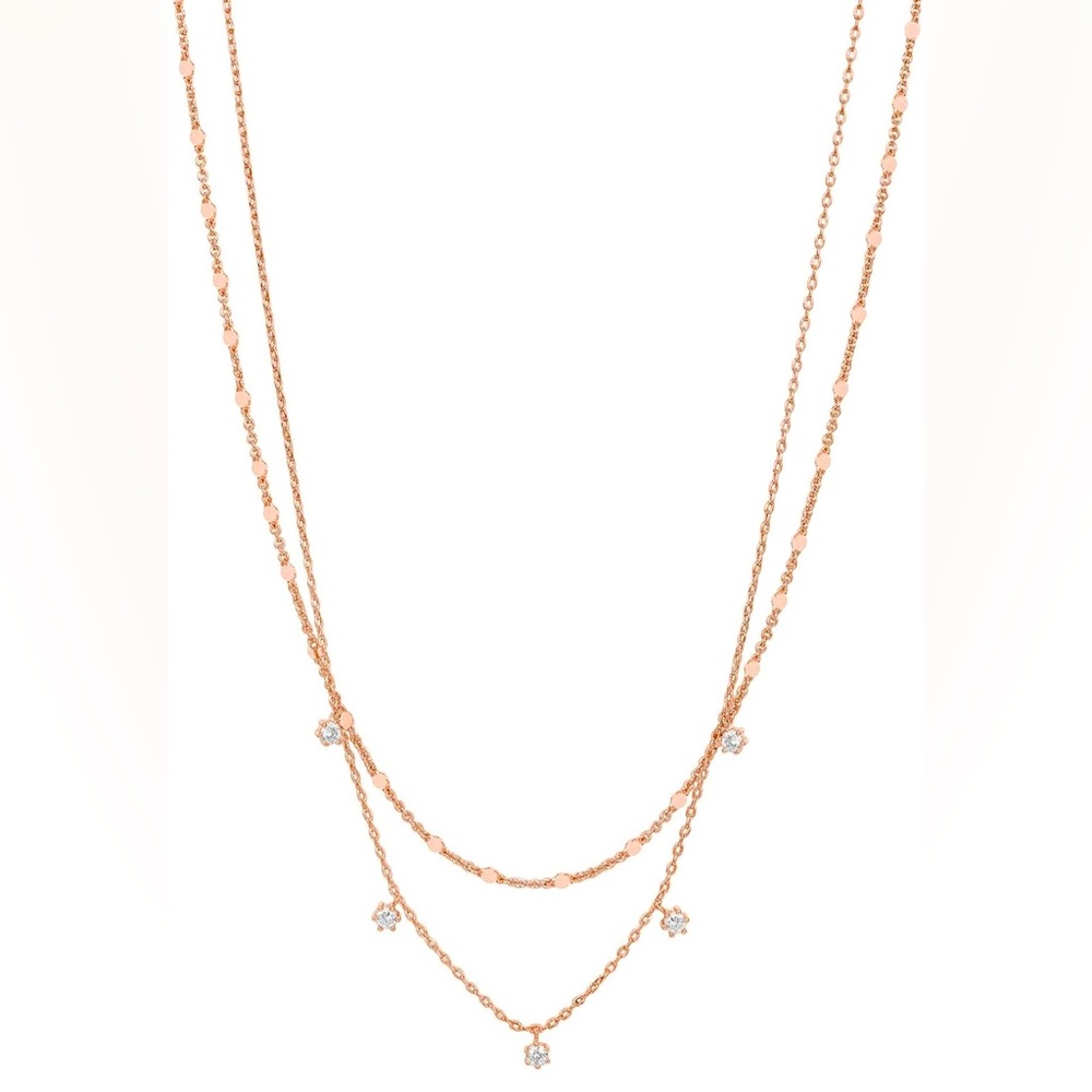Trendy 14K Gold Plated Dainty Layering Chain Necklaces.